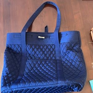 Vera Bradley navy tote bag